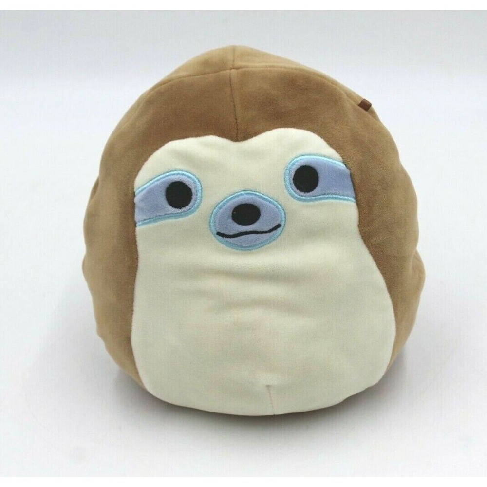 Squishmallow 8" Simon Sloth Super Soft Plush Toy Pillow Original Brown Blue HTF